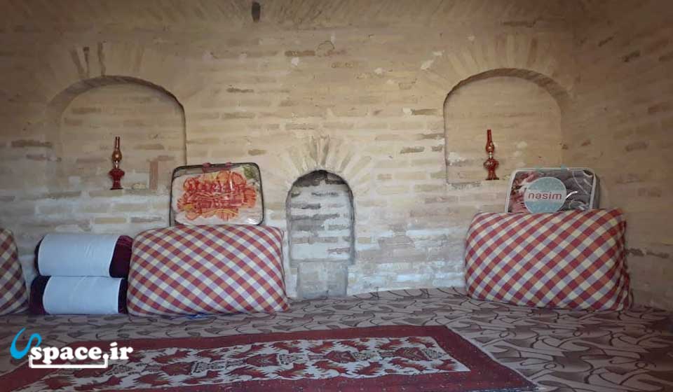 نمای داخلی کاروانسرای اصفاک - بشرویه - روستای اصفاک